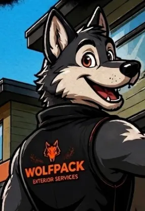 Wolfpack Exterior Services wolf mascot